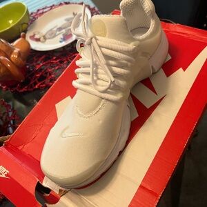 Nike Presto All-White Athletic Shoes